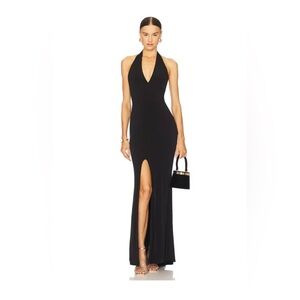 Revolve illegal halter gown